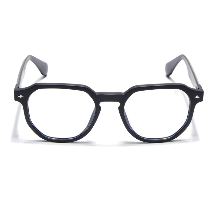 Voyage Black Round Eyeglasses for Men & Women (7122FMG7301-C1)