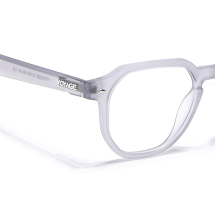 Voyage Dark Grey Round Eyeglasses for Men & Women (7122FMG7302-C2)