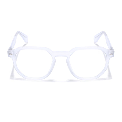 Voyage Transparent Round Eyeglasses for Men & Women (7122FMG7303-C3)