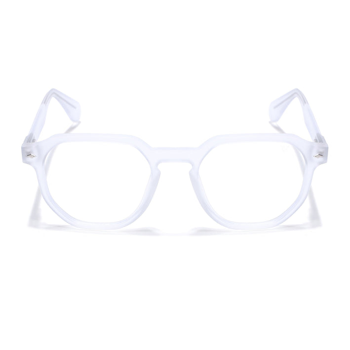 Voyage Transparent Round Eyeglasses for Men & Women (7122FMG7303-C3)