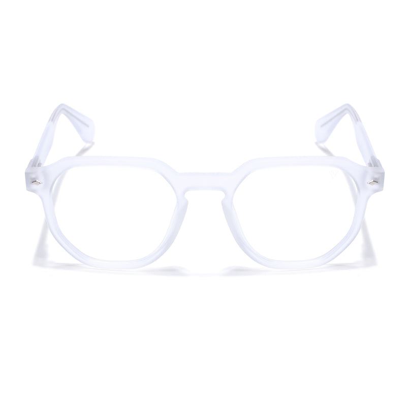 Voyage Transparent Round Eyeglasses for Men & Women (7122FMG7303-C3)
