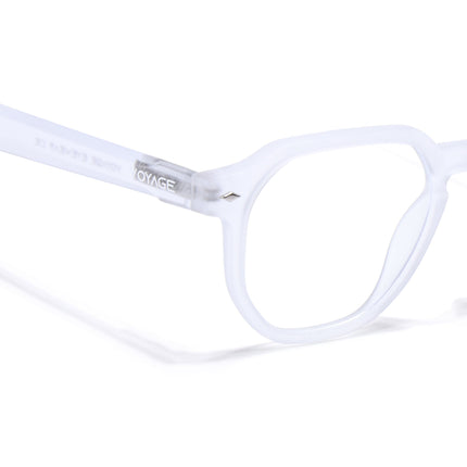 Voyage Transparent Round Eyeglasses for Men & Women (7122FMG7303-C3)