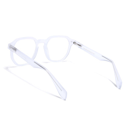 Voyage Transparent Round Eyeglasses for Men & Women (7122FMG7303-C3)