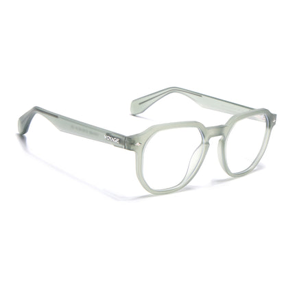 Voyage Green Round Eyeglasses for Men & Women (7122FMG7306-C6)