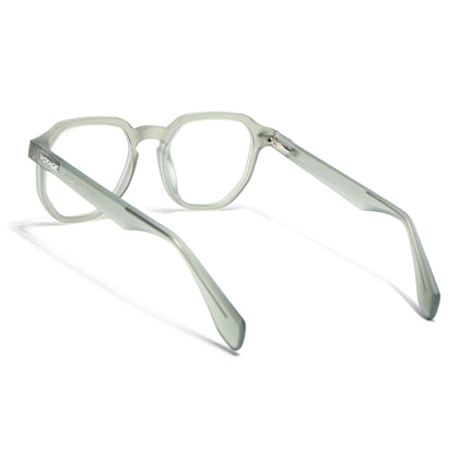 Voyage Green Round Eyeglasses for Men & Women (7122FMG7306-C6)