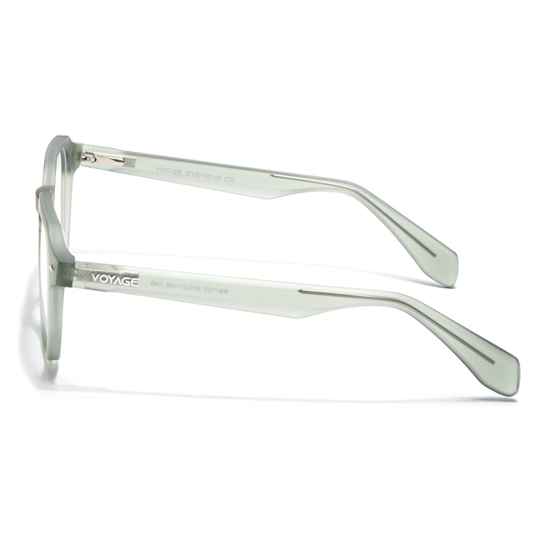 Voyage Green Round Eyeglasses for Men & Women (7122FMG7306-C6)