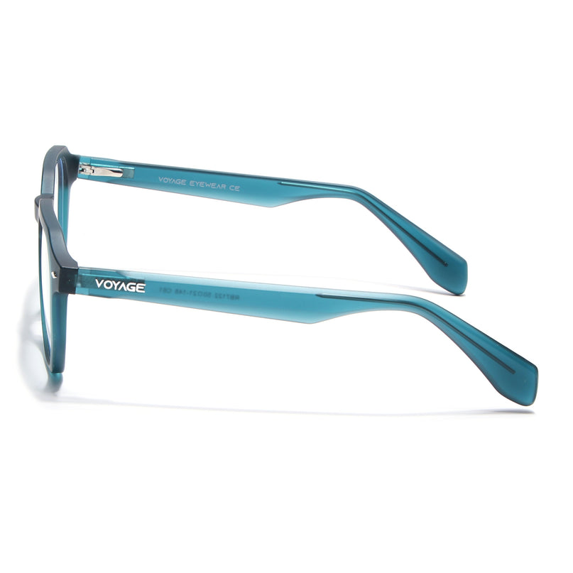 Voyage Sea Green Round Eyeglasses for Men & Women (7122FMG7307-C7)