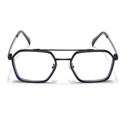 Voyage Black Wayfarer Eyeglasses for Men & Women - MG5267-C1
