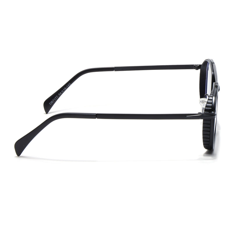 Voyage Black Wayfarer Eyeglasses for Men & Women - MG5267-C1