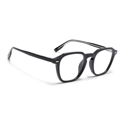 Voyage Black Wayfarer Eyeglasses for Men & Women - MG4398-C1