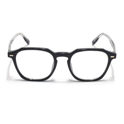 Voyage Black Wayfarer Eyeglasses for Men & Women - MG4398-C1
