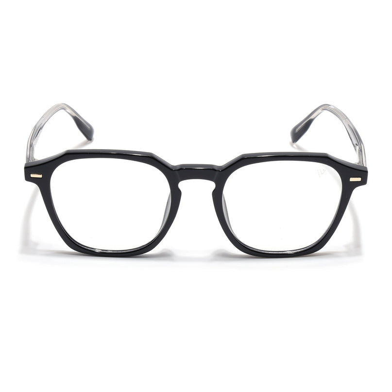 Voyage Black Wayfarer Eyeglasses for Men & Women - MG4398-C1