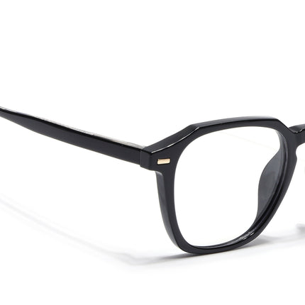 Voyage Black Wayfarer Eyeglasses for Men & Women - MG4398-C1