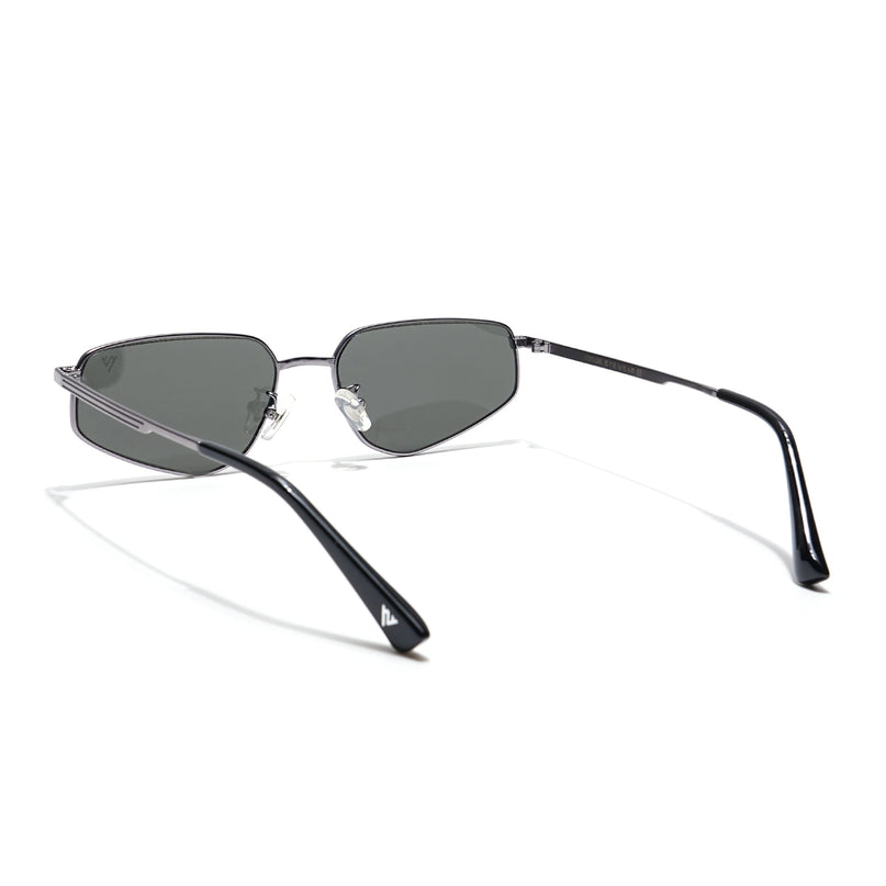 Voyage Select Oval Sunglasses (Black Lens | Silver Frame - SLMG6284)