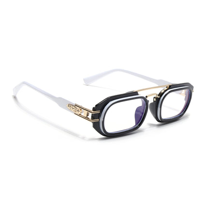 Voyage Black & White Oval Eyeglasses - MG3926