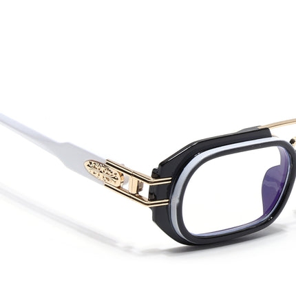 Voyage Black & White Oval Eyeglasses - MG3926