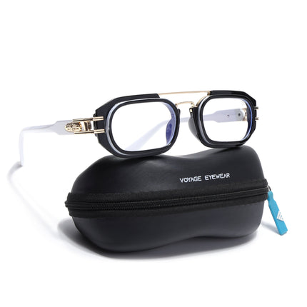 Voyage Black & White Oval Eyeglasses - MG3926