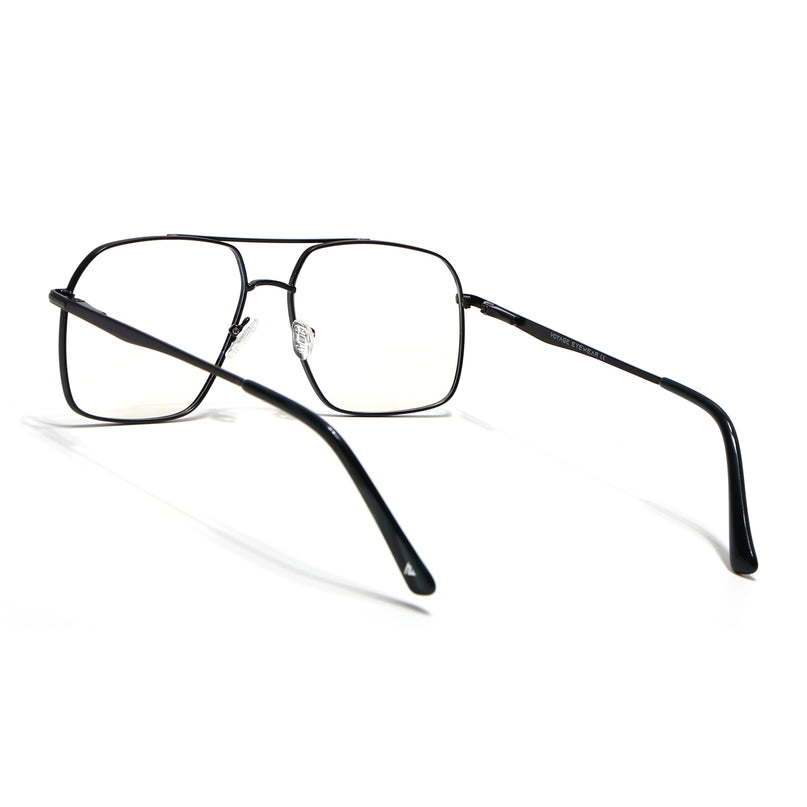 Voyage Black Wayfarer Eyeglasses for Men & Women (73013FMG7065-C1)