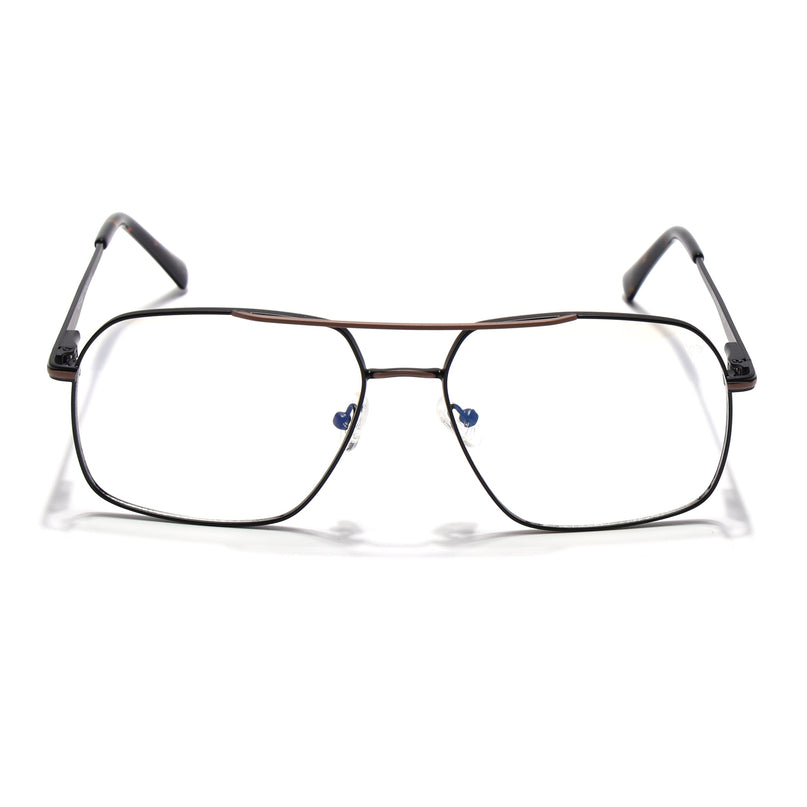 Voyage Black & Brown Wayfarer Eyeglasses for Men & Women (73013FMG7066-C2)