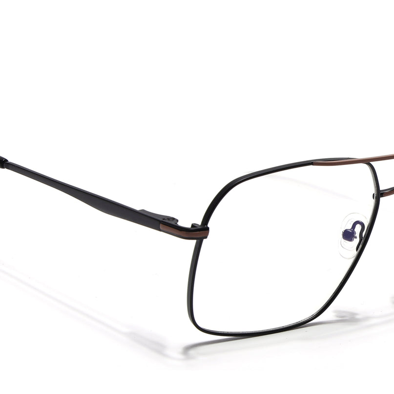 Voyage Black & Brown Wayfarer Eyeglasses for Men & Women (73013FMG7066-C2)