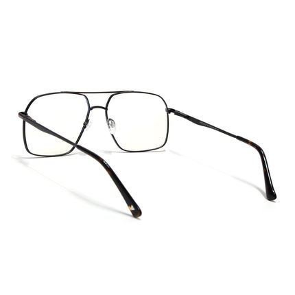 Voyage Black & Brown Wayfarer Eyeglasses for Men & Women (73013FMG7066-C2)