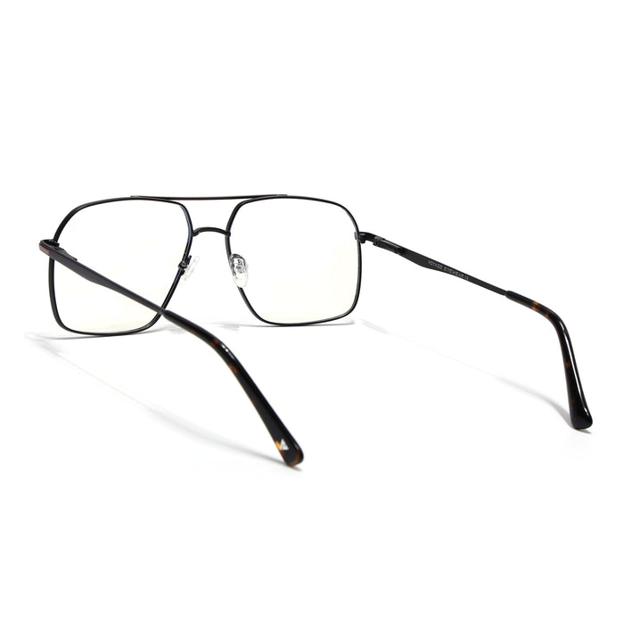 Voyage Black & Brown Wayfarer Eyeglasses for Men & Women (73013FMG7066-C2)