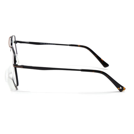 Voyage Black & Brown Wayfarer Eyeglasses for Men & Women (73013FMG7066-C2)