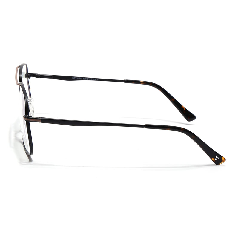 Voyage Black & Brown Wayfarer Eyeglasses for Men & Women (73013FMG7066-C2)