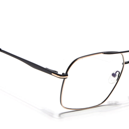 Voyage Golden & Black Wayfarer Eyeglasses for Men & Women (73013FMG7067-C3)
