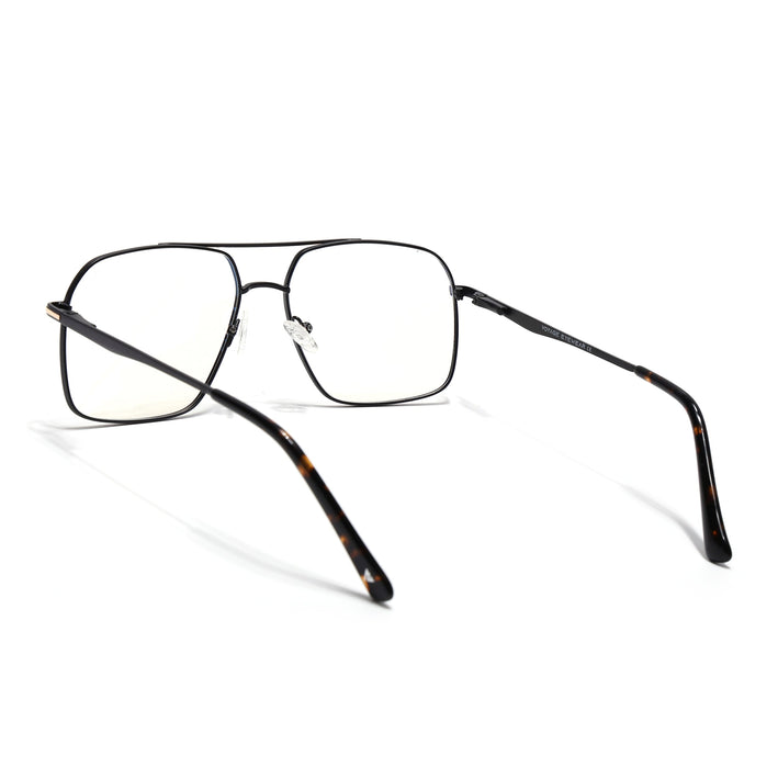 Voyage Golden & Black Wayfarer Eyeglasses for Men & Women (73013FMG7067-C3)