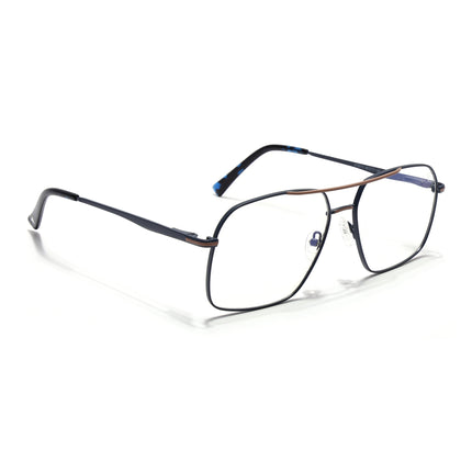 Voyage Blue & Brown Wayfarer Eyeglasses for Men & Women (73013FMG7069-C5)