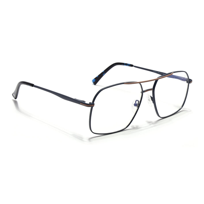 Voyage Blue & Brown Wayfarer Eyeglasses for Men & Women (73013FMG7069-C5)