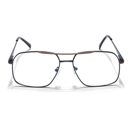 Voyage Blue & Brown Wayfarer Eyeglasses for Men & Women (73013FMG7069-C5)