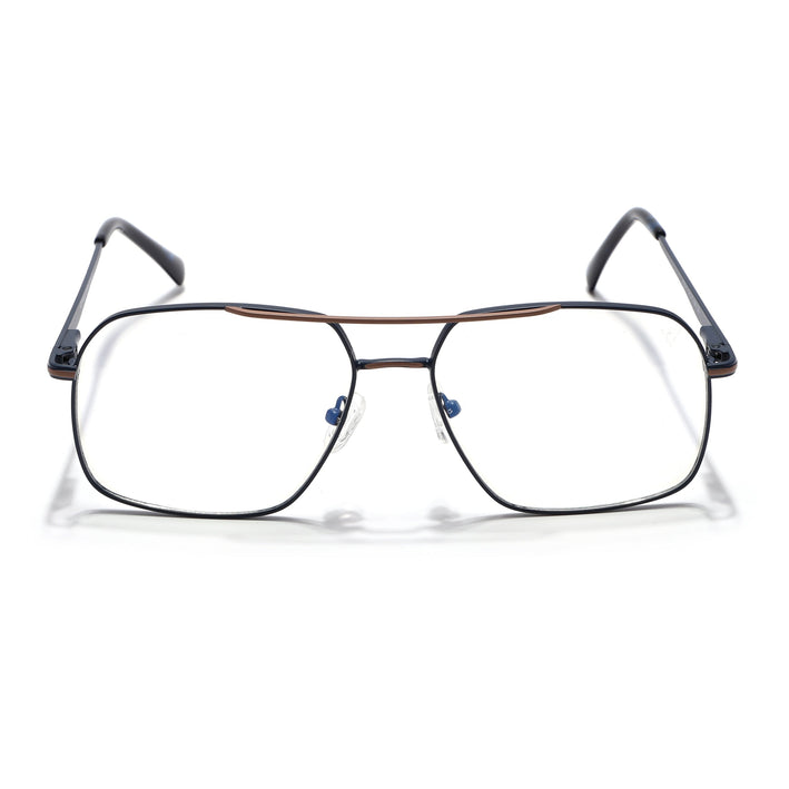 Voyage Blue & Brown Wayfarer Eyeglasses for Men & Women (73013FMG7069-C5)