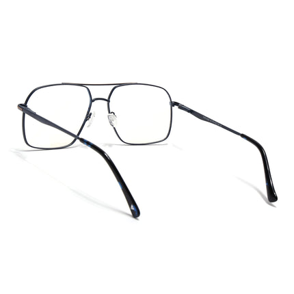 Voyage Blue & Brown Wayfarer Eyeglasses for Men & Women (73013FMG7069-C5)