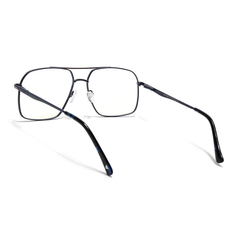 Voyage Blue & Brown Wayfarer Eyeglasses for Men & Women (73013FMG7069-C5)