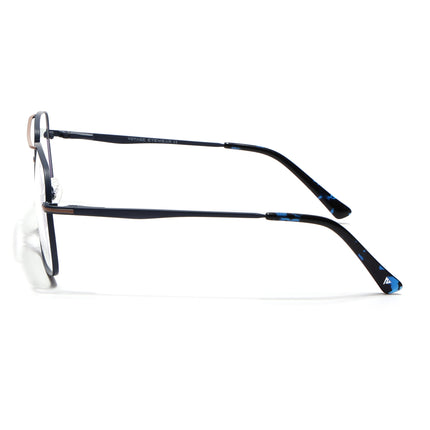 Voyage Blue & Brown Wayfarer Eyeglasses for Men & Women (73013FMG7069-C5)