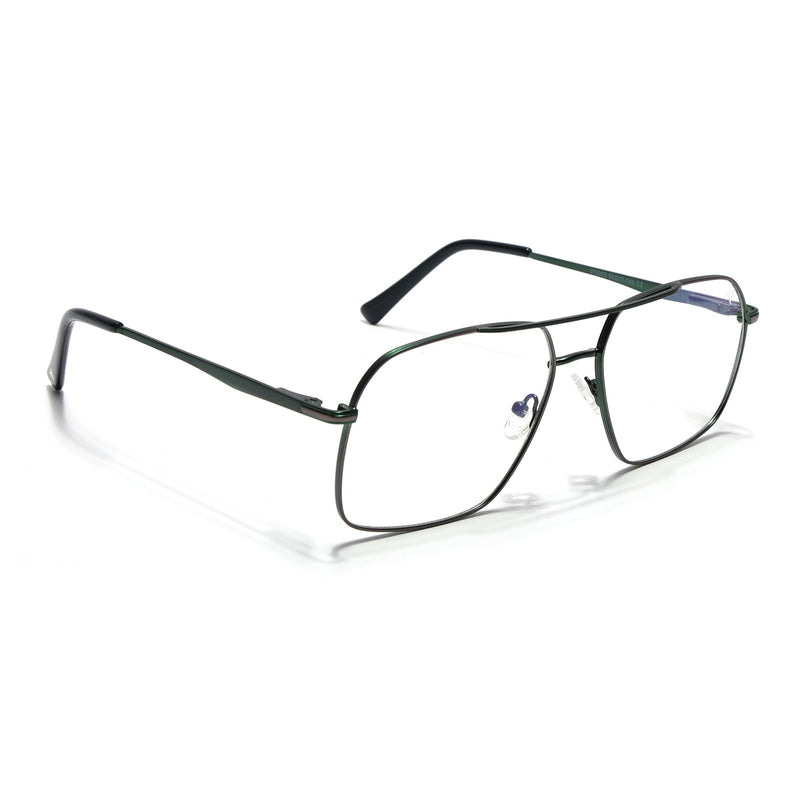 Voyage Green Wayfarer Eyeglasses for Men & Women (73013FMG7071-C7)