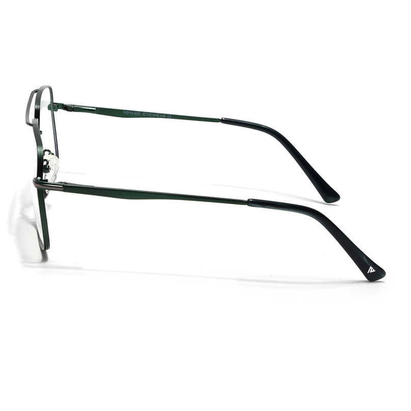 Voyage Green Wayfarer Eyeglasses for Men & Women (73013FMG7071-C7)