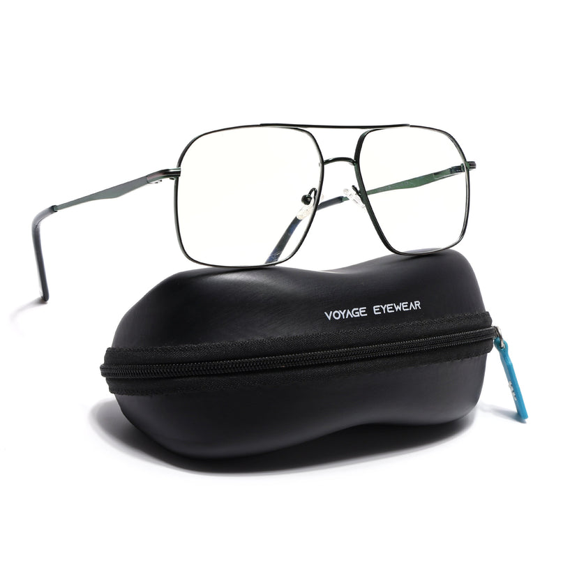 Voyage Green Wayfarer Eyeglasses for Men & Women (73013FMG7071-C7)