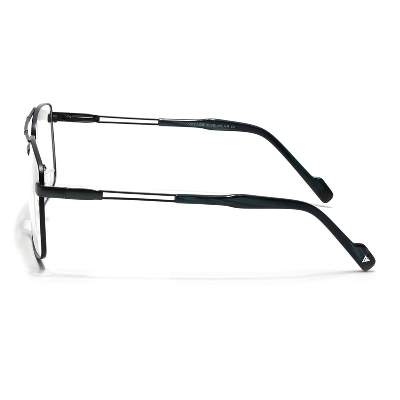 Voyage Black Wayfarer Eyeglasses for Men & Women (73014FMG7072-C1)