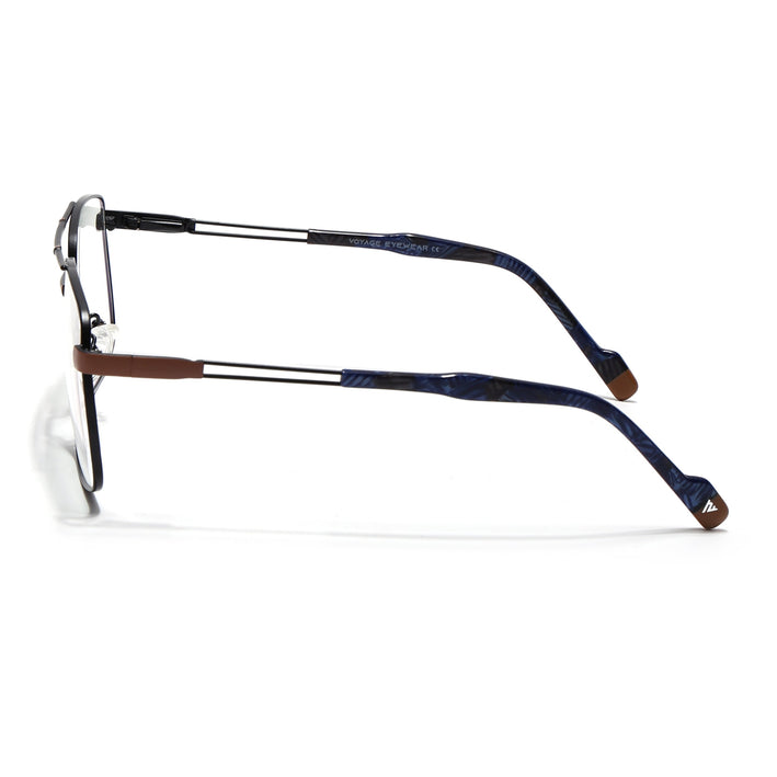 Voyage Black & Brown Wayfarer Eyeglasses for Men & Women (73014FMG7073-C2)