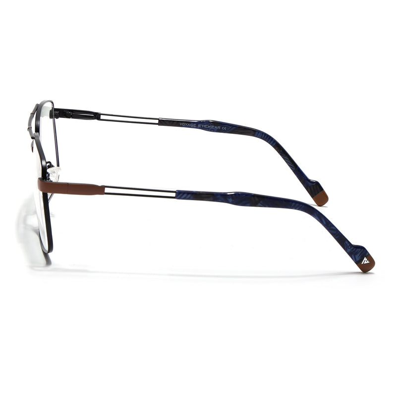 Voyage Black & Brown Wayfarer Eyeglasses for Men & Women (73014FMG7073-C2)