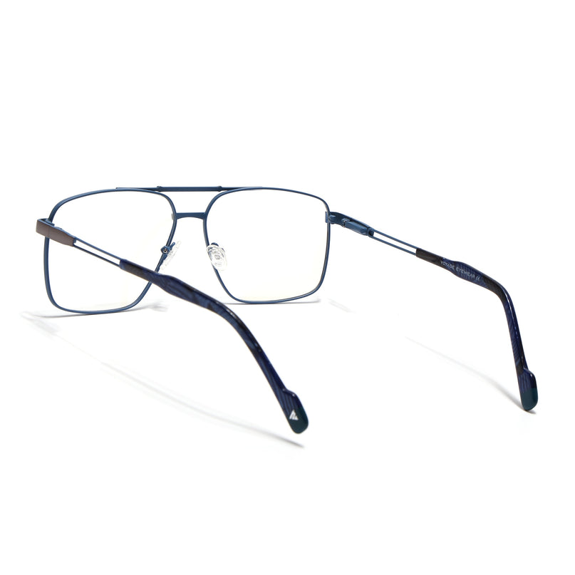Voyage Sky Blue & Grey Wayfarer Eyeglasses for Men & Women (73014FMG7077-C6)