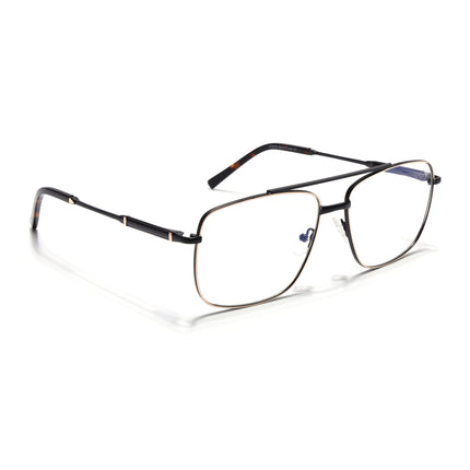 Voyage Golden & Black Wayfarer Eyeglasses for Men & Women (73015FMG7079-C1)