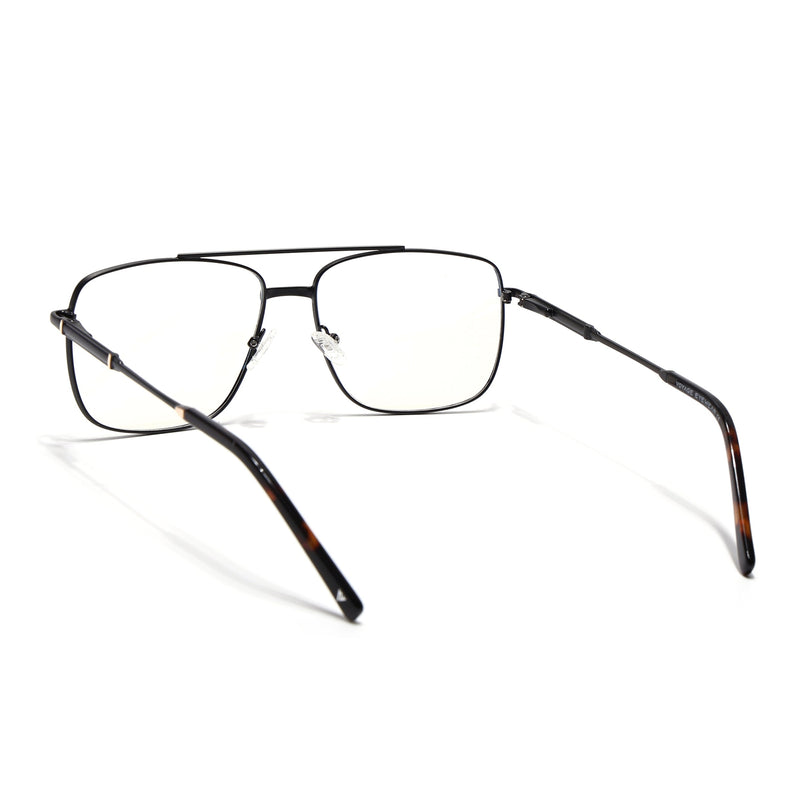 Voyage Golden & Black Wayfarer Eyeglasses for Men & Women (73015FMG7079-C1)