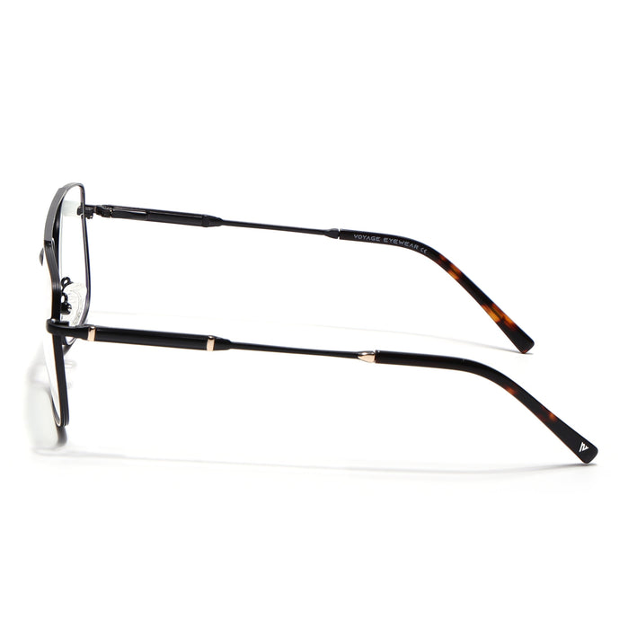 Voyage Golden & Black Wayfarer Eyeglasses for Men & Women (73015FMG7079-C1)