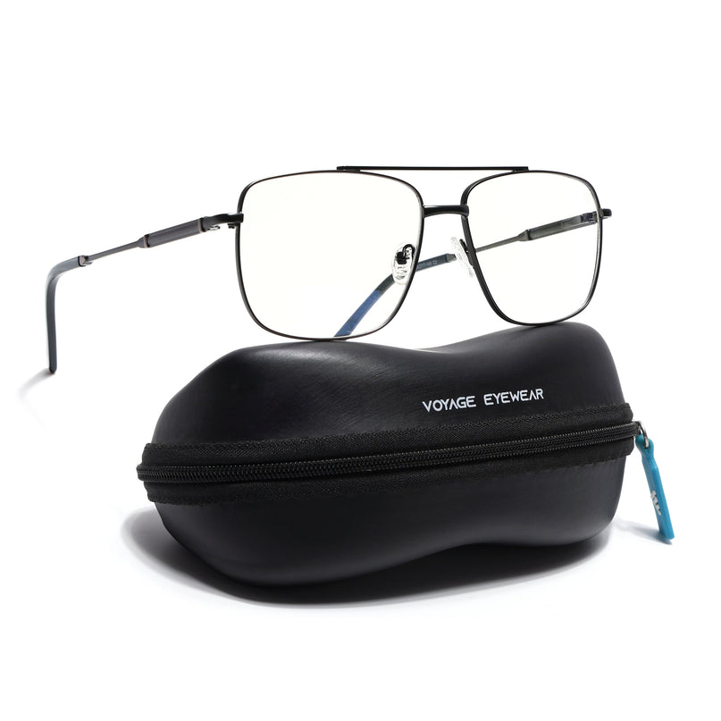 Voyage Shine Green Wayfarer Eyeglasses for Men & Women (73015FMG7084-C6)