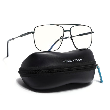 Voyage Matt Green Wayfarer Eyeglasses for Men & Women (73015FMG7085-C7)