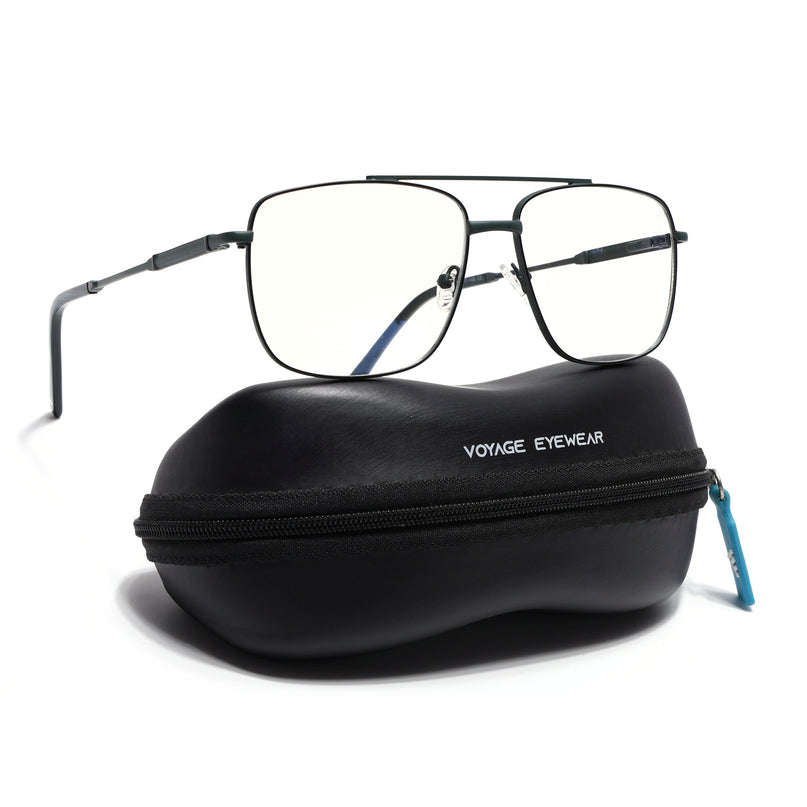 Voyage Matt Green Wayfarer Eyeglasses for Men & Women (73015FMG7085-C7)